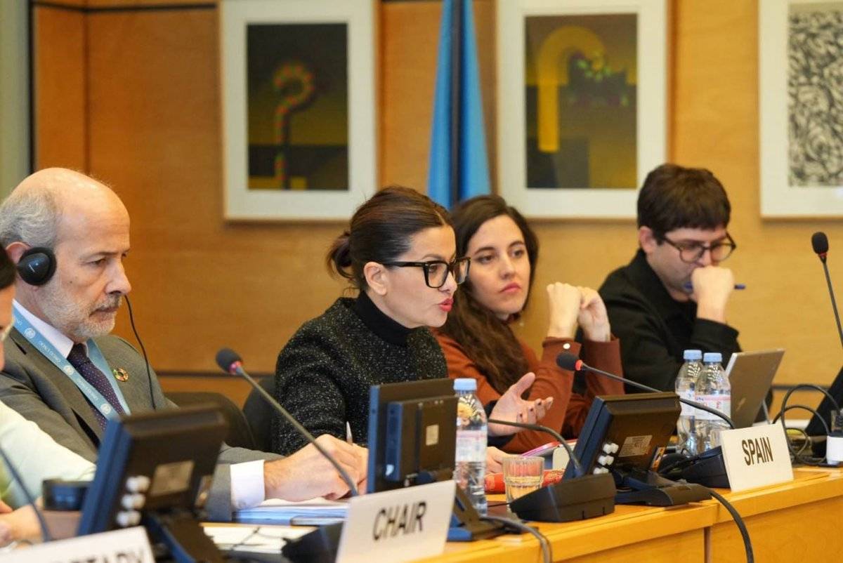 La ministra de Juventud e Infancia, Sira Rego, en el examen del Comité de Derechos del Niño de la ONU