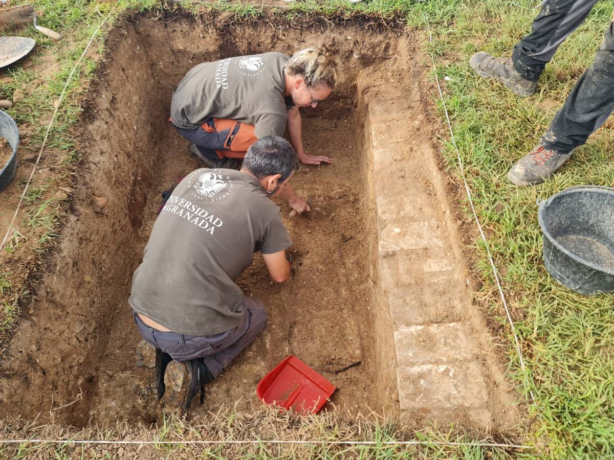 Las fosas comunes excavadas del cementerio La Soledad, en Huelva - Cedida Las fosas comunes excavadas del cementerio La Soledad, en Huelva